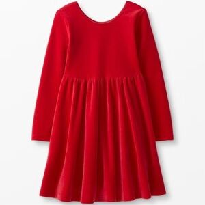 Hanna Andersson Velour Skater Dress Hanna Red Size 90 (3T)